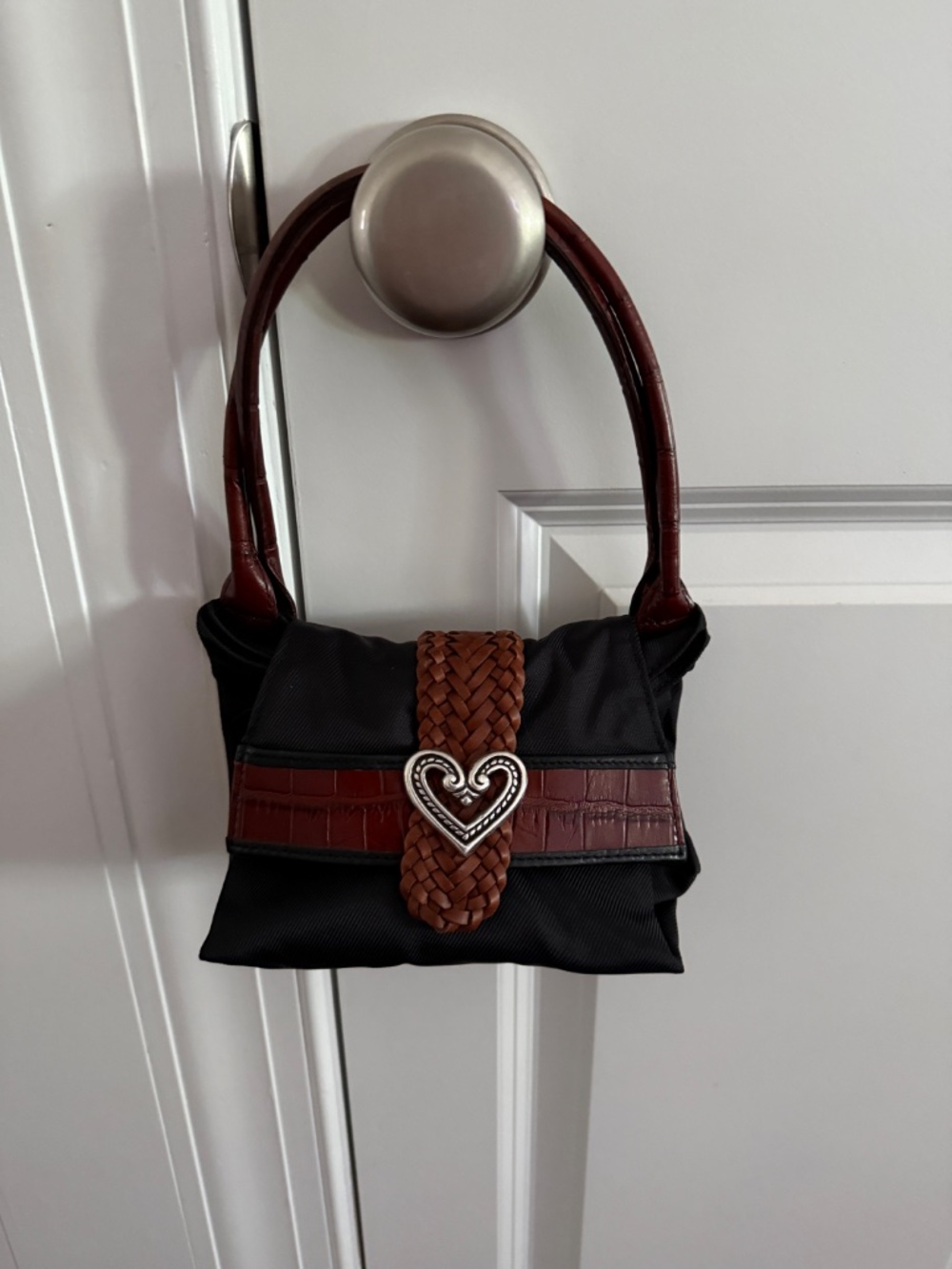 LN Brighton One World Black Foldable Tote Bag